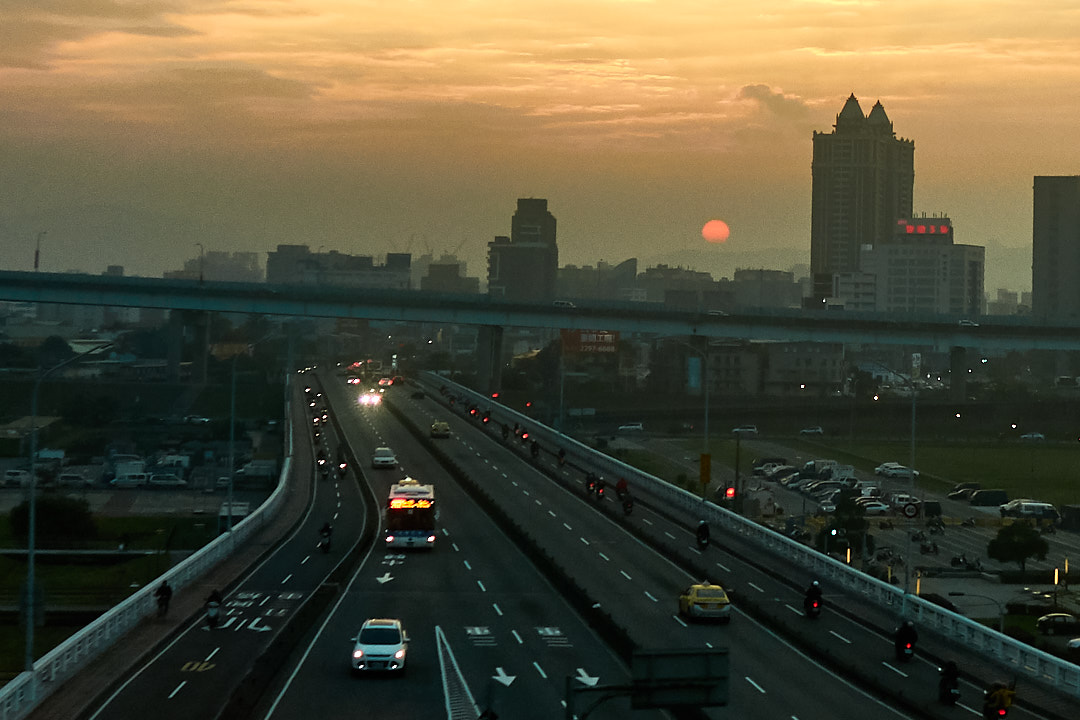 Sunset over Taipei